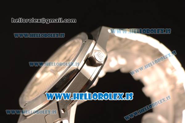 Audemars Piguet Royal Oak 41 4302 1:1 Clone White Dial Steel Case and Bracelet - Click Image to Close